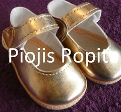 zapatitos guillermina doradas para bautismo fiesta o casamiento - comprar online