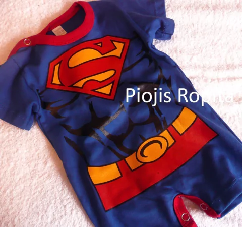 Enterito disfraz de superman manga corta