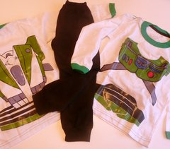 Set conjunto de Toy story Buzz Lightyear remera y pantalón pijama para niños