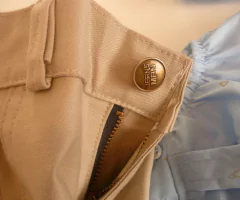 Set conjunto traje bautismo body camisa azul pantalon blazer beige y zapatos en internet