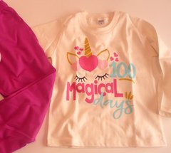 Set conjunto unicornio remera manga larga y pantalon pijama - comprar online