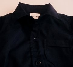 Set conjunto bautismo blazer saco body camisa azul marino y pantalon - Piojis Ropita Importada