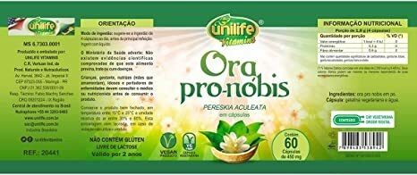 ORA PRO NÓBIS - PERESKIA ACULEATA 60 CÁPSULAS (UNILIFE) na internet