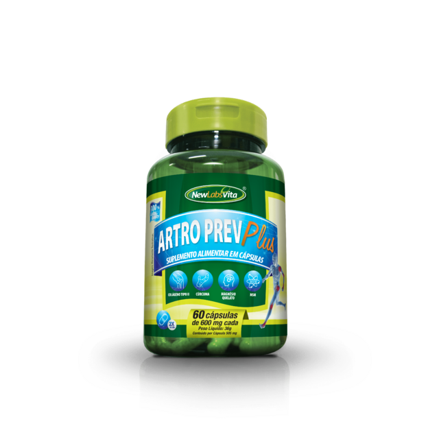 Artro Prev Plus 600mg - 60 Cápsulas (New Labs Vita)