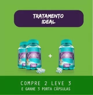 COMPRE 2 CELULIV CÁPS. LEVE 3 + 3 PORTA CÁPSULA GRÁTIS