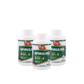 KIT 3 Spirulina Gold - 120 Cáps - 600 mg (Mosteiro Dévakan) (cópia)