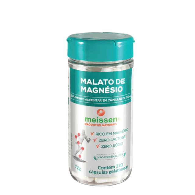 Malato De Magnésio 120 Cáps ( Magnésio Dimalato ) - Meissen