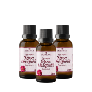 KIT 3 ÓLEO DE ROSA MOSQUETA - 30ML (MELCOPROL)