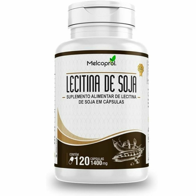 Lecitina de Soja Melcoprol – 1400mg – 120 cápsulas