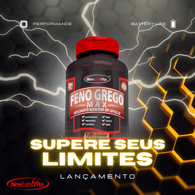 Feno Grego Max - 120 Cápsulas (New Labs Vita) - comprar online