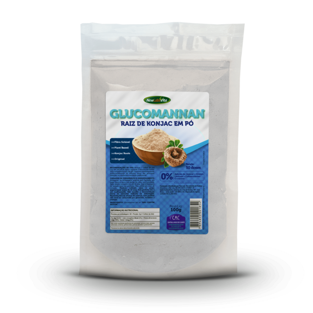 GLUCOMANNAN (RAIZ DE KONJAC) EM PÓ - 100G (NEW LABS VITA)