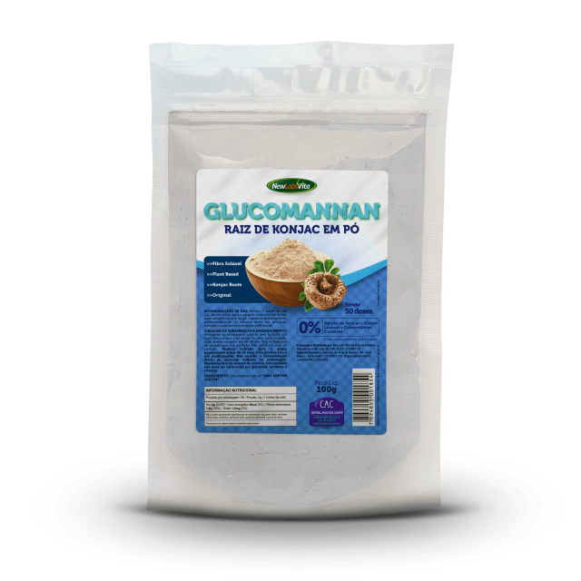 GLUCOMANNAN (RAIZ DE KONJAC) EM PÓ - 100G (NEW LABS VITA)