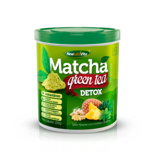 Matcha Green Tea - Sabor Abacaxi com Hortelã e Gengibre - 200g (New Labs Vita)