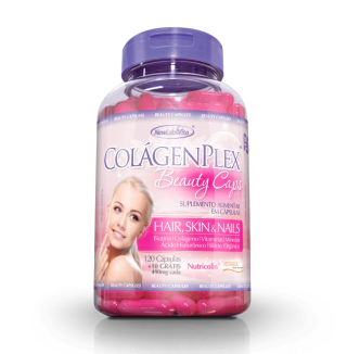 Colágenplex Beauty Caps (Skin, Hair, Nails) - 490mg - 120 Cáps + 10 Grátis (New Labs Vita)