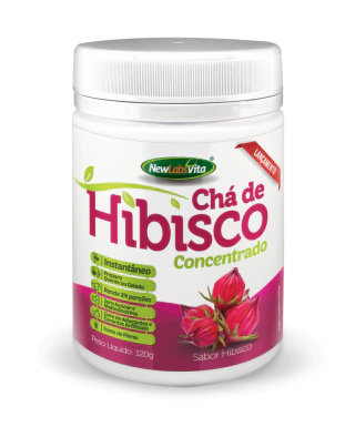 HIBISCO CHÁ CONCENTRADO - 120G - SABOR HIBISCO (NEW LABS VITA)