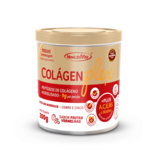 Colágeno Hidrolisado ColágenPlex - Sabor Frutas Vermelhas - 200g (New Labs Vita)