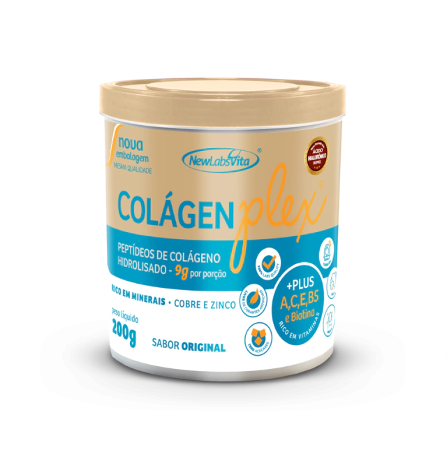 Colágeno Hidrolisado ColágenPlex - Sabor Original - 200g (New Labs Vita)