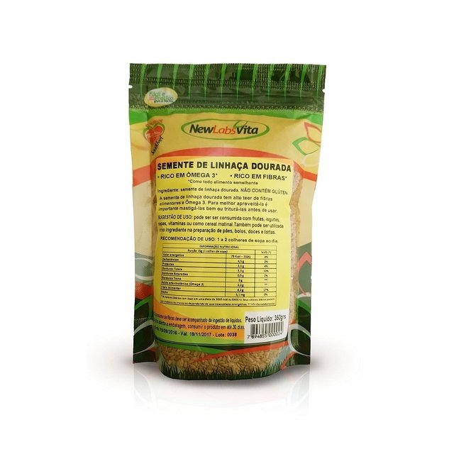 Semente de Linhaça Dourada - 350g (New Labs Vita)
