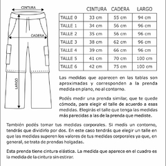 PANTALON MICROFIBRA DESMONTABLE ADULTAS - comprar online