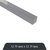 Barra Quadrada de Inox 304 N°01 - 12.70mm X 12.70mm