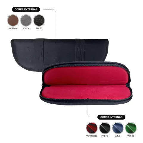 Estojo para Facas em Nylon 10" (25 x 10 x 4,5 cm)