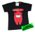 Remera MC Brilla en Oscuridad Amongus Negro - comprar online