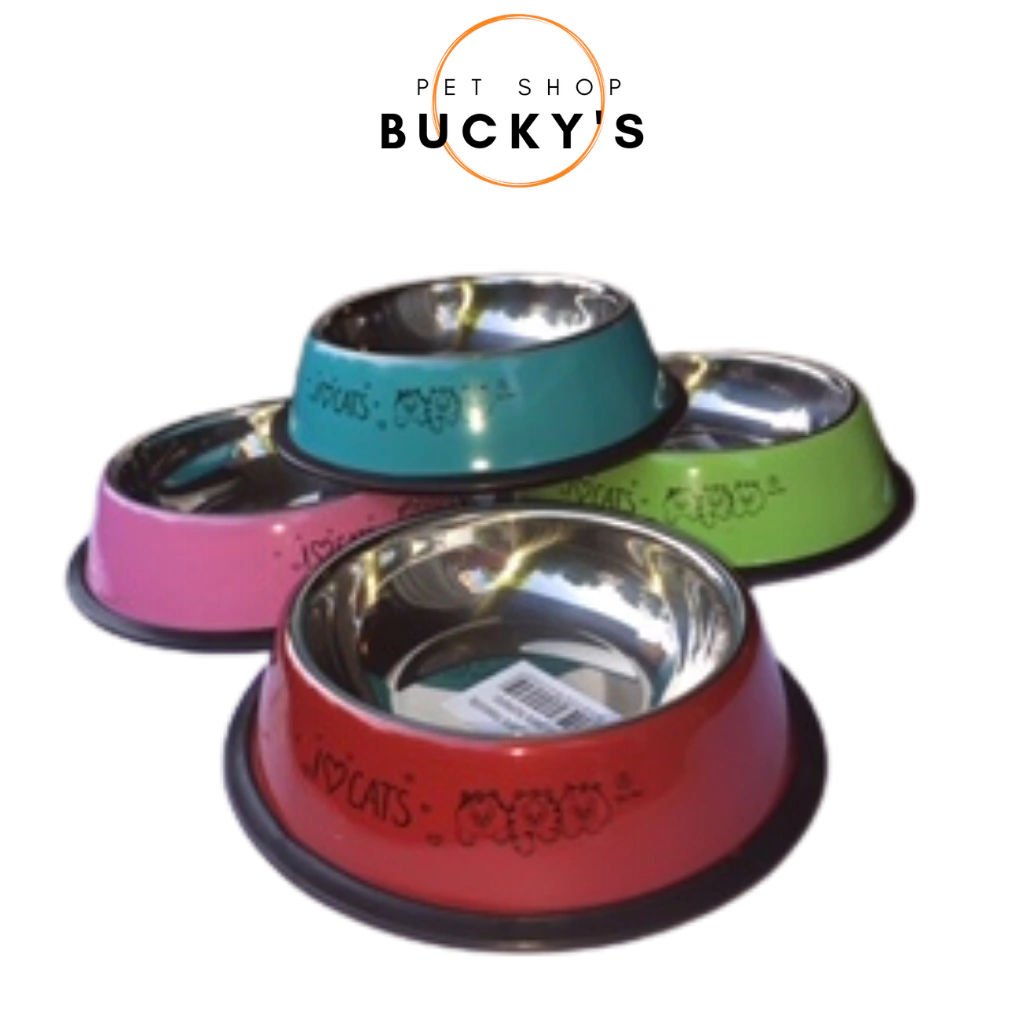 COMEDERO ACERO I LOVE CATS 15 CM