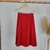 Falda Plisada Rojo - GANGA - tienda online