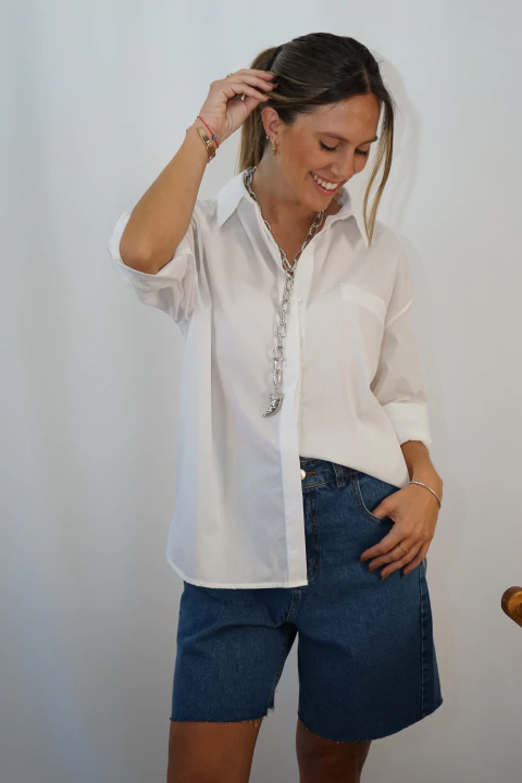 Collar Cuerno Plateado - comprar online