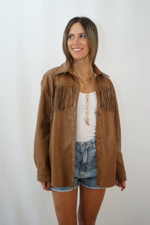 Camisaco Margot Camel - comprar online