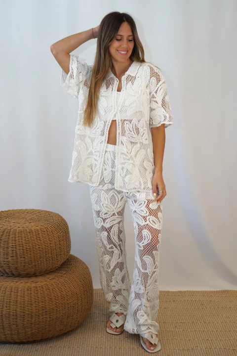 Pantalon Maiori Blanco - comprar online