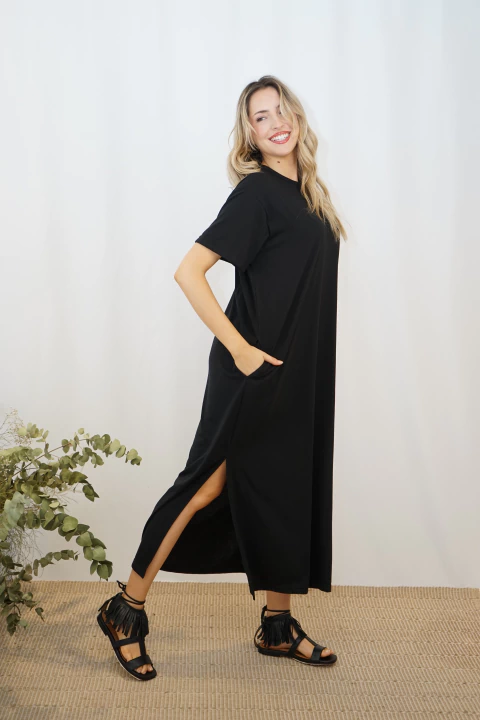 Vestido Rufina Negro - comprar online