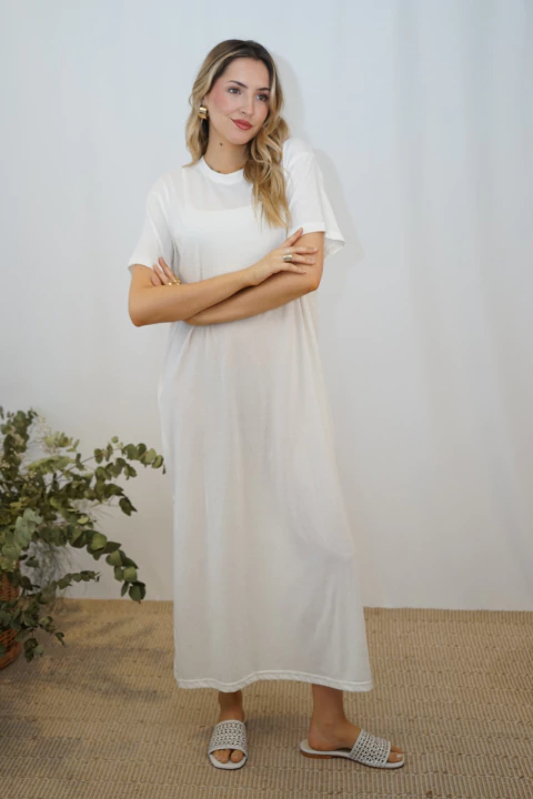 Vestido Rufina Blanco - comprar online