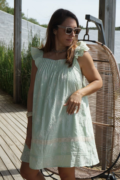 Vestido Saori Verde - comprar online