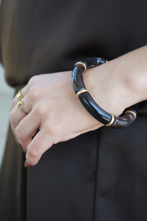 Pulsera elastizada Chocolate