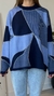 Imagen de Sweater Geometric Azul