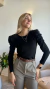 Remera Princesa Negro - Simona