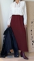 Falda Lisa Bordo