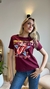 Remera US Tour Bordo en internet