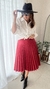 Falda Plisada Rojo - GANGA - comprar online