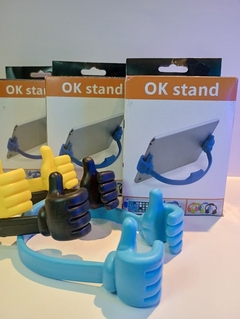 Soporte manito celular/tablet okstand (celeste)