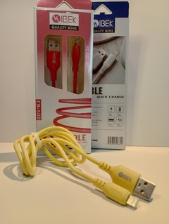 Cable Lightning (iphone) Ibek cb-502 (Amarillo)