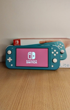 Consola nintendo switch lite turquesa (sellada) - comprar online