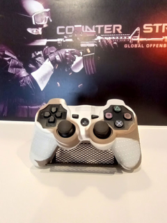 Funda joystick ps3 (blanco y marron)