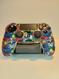 Funda joystick ps4 (blanca diseño catrinas)