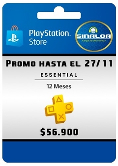 Membresia PlayStation Plus+ essetial (12 meses) cuenta PS5 - comprar online