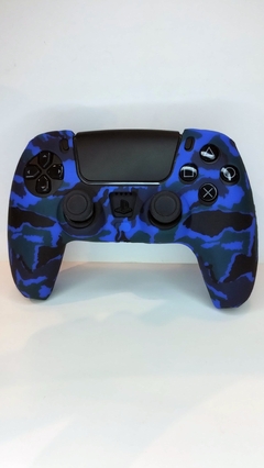 Funda joystick ps5 (camuflada azul, verde y negra)