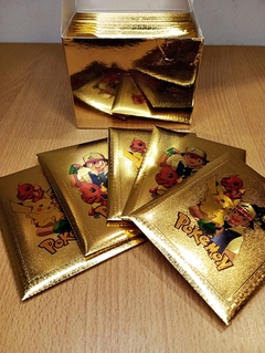 Sobre dorado de figuritas especiales POKEMON (1 paquete de 10un.) en internet