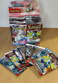 Sobre de figuritas POKEMON Escarlata y purpura fuerzas temporales (1 paquete de 10un.) - comprar online