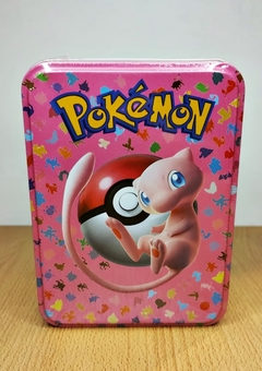 Lata familiar cartas de POKEMON (rosa)